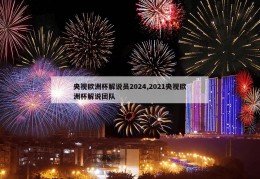 央视欧洲杯解说员2024,2021央视欧洲杯解说团队