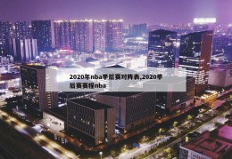 2020年nba季后赛对阵表,2020季后赛赛程nba