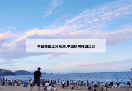 中国韩国比分预测,中国队对韩国比分