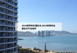 2014世界杯比赛比分,2014世界杯全部比分不含加时