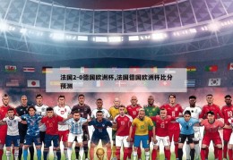 法国2-0德国欧洲杯,法国德国欧洲杯比分预测